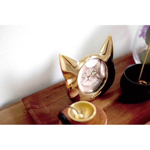 フォトフレーム Coco ネコ ペット ゴールド