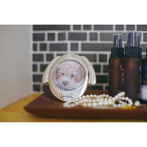 フォトフレーム Coco イヌ ペット シルバー