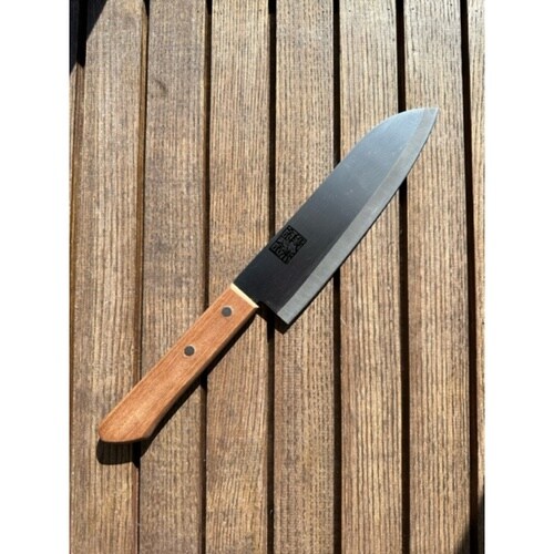 三徳包丁 16.5cm ステンレス製 木柄 鍛錬