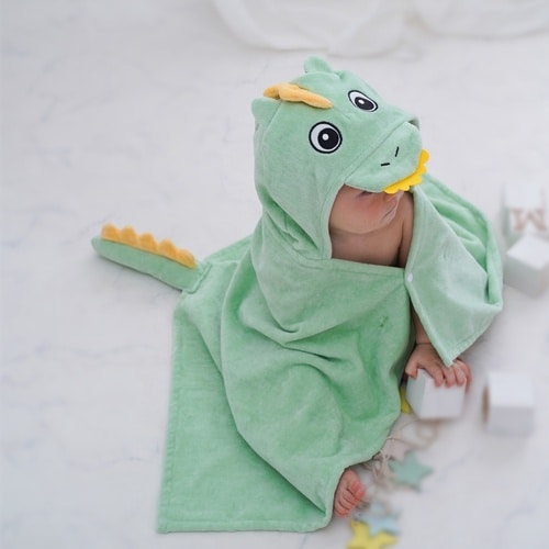 タオル ベビー フードバスタオル ザウルス