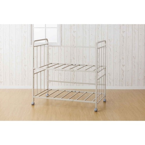 布団収納ラック2段 グレージュ