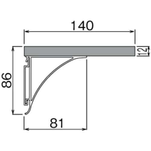 シェルフ ラウンドシェルフ 45cm ナチュラル