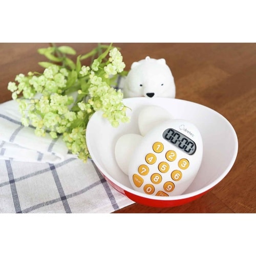 キッチンタイマー たまご型 ホワイト