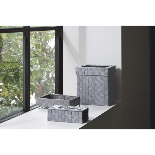 ゴミ箱 15L 角型 抗菌 1WAY グレー