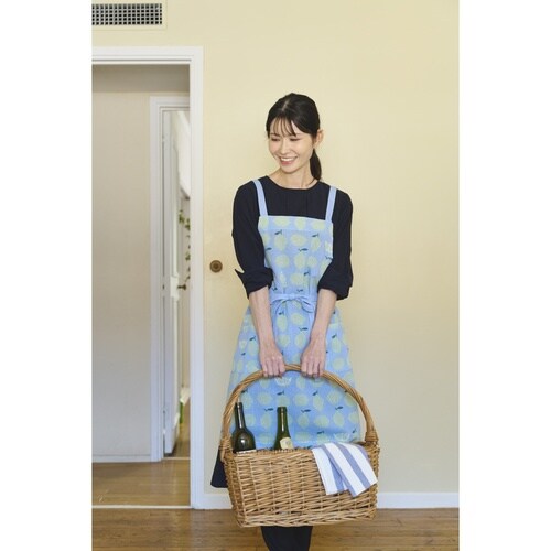 エプロン サンレモン habitue ブルー