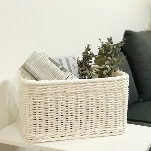 かご 洗える 抗菌素材 ストレージBOX ホワイト