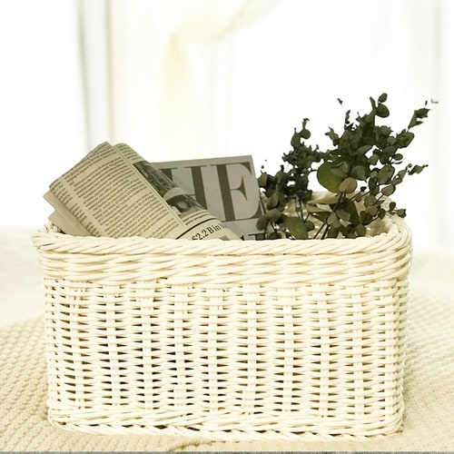 かご 洗える 抗菌素材 ストレージBOX ホワイト