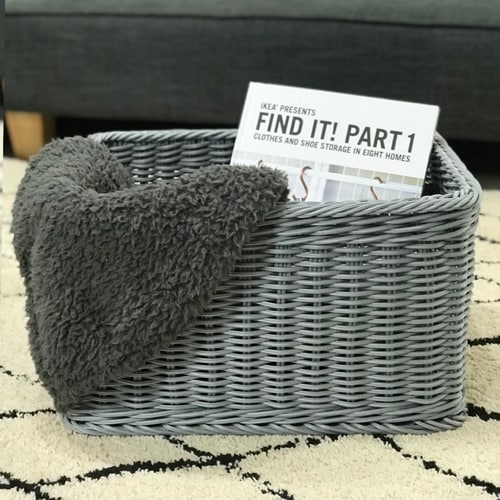 かご 洗える 抗菌素材 ストレージBOX グレー