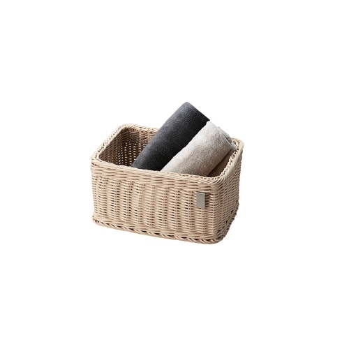 かご 洗える 抗菌素材 ストレージBOX ベージュ