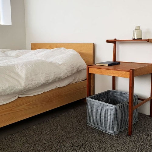 かご 洗える 抗菌素材 ストレージBOX グレー