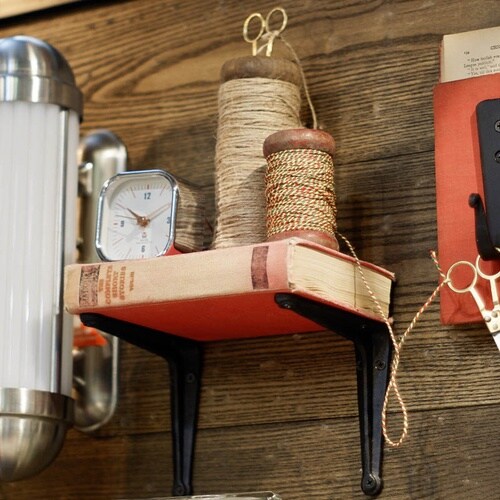 棚受け ブラケット 12cm アイアン