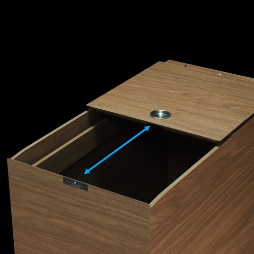 ゴミ箱 60L 2段 ブラウン