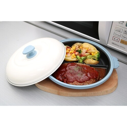 レンジパン 丸型 シマエナガ くすみブルー