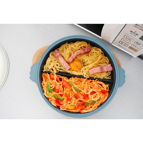 レンジパン 丸型 シマエナガ くすみブルー