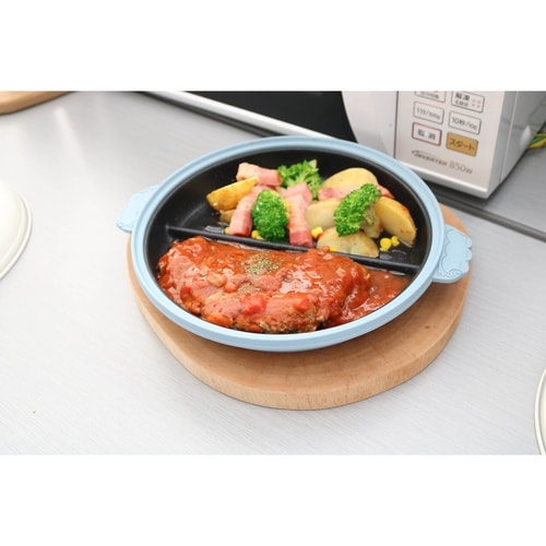 レンジパン 丸型 シマエナガ くすみブルー