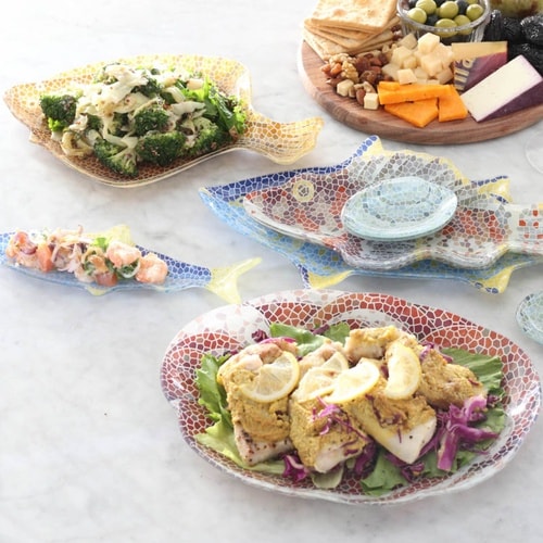 ダルトン GLASS FISHERY PLATE