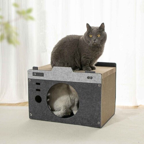 ペットハウス フロッキーカメラ 爪とぎ