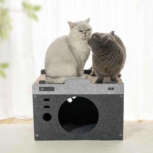 ペットハウス フロッキーカメラ 爪とぎ