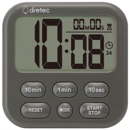 キッチンタイマー シャボン6 デュオ ダークグレー