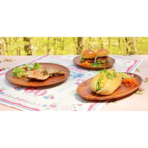 プレート アカシア 薄型プレート ラウンド