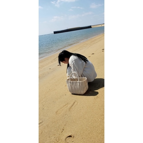 バスケット al.atte ベージュ