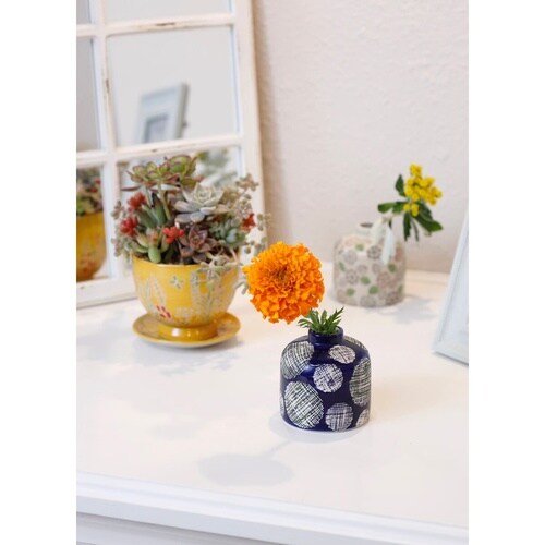 花瓶 ポーリッシュフラワーベース L アジサイ