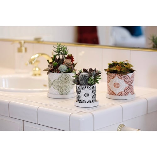 植木鉢 フリーゼポット L ライトブラウン