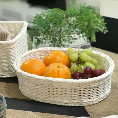 かご KLEANE PLUS 洗える ホワイト