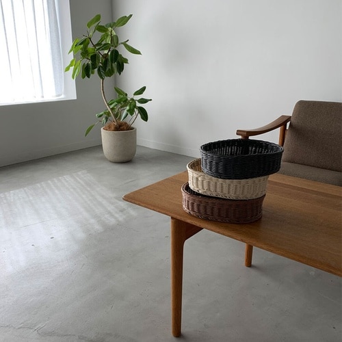 かご KLEANE PLUS 洗える ダークグレー