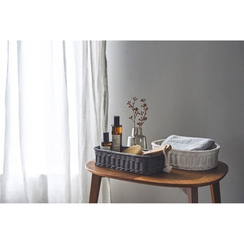 かご KLEANE PLUS 洗える ホワイト