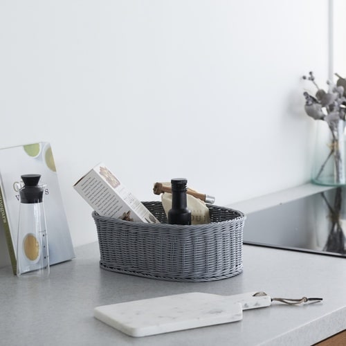 かご KLEANE PLUS 洗える グレー