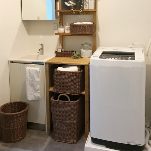 かご KLEANE PLUS 洗える ブラウン