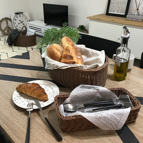 かご KLEANE PLUS 洗える ブラウン