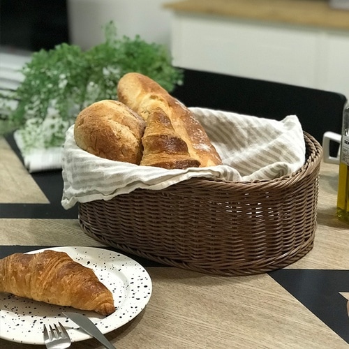 かご KLEANE PLUS 洗える ブラウン