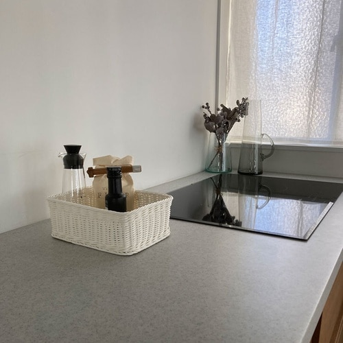 かご KLEANE PLUS 洗える ホワイト