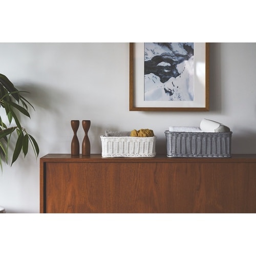 かご KLEANE PLUS 洗える ホワイト