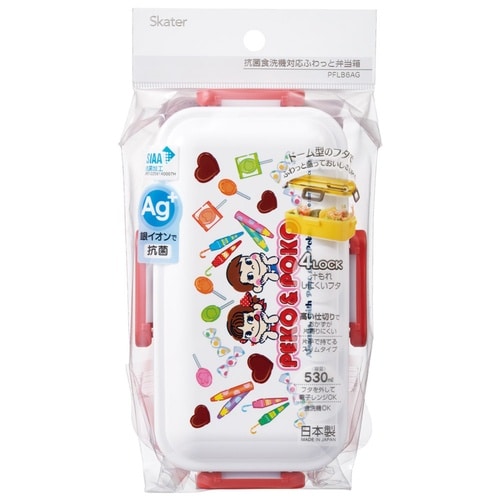 弁当箱 530ml 抗菌ふわっと弁当箱 ペコちゃん