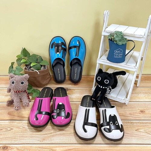 スリッパ 外履きサンダル クロ ピンク