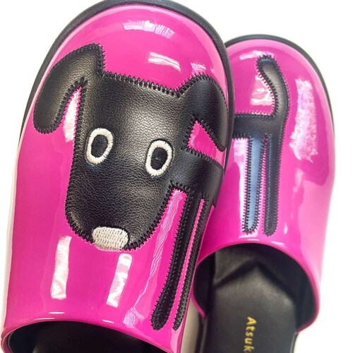 スリッパ 外履きサンダル クロ ピンク