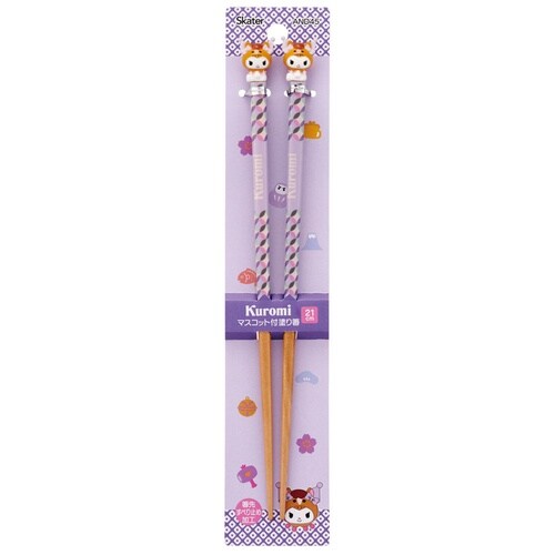 箸 マスコット付塗箸 クロミ午