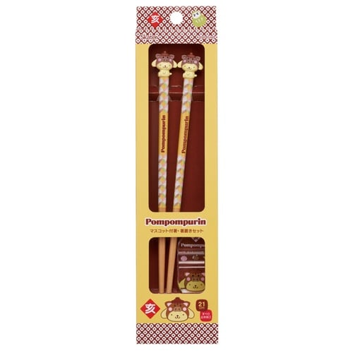 箸 マスコット付箸・箸置き ポムポムプリン亥