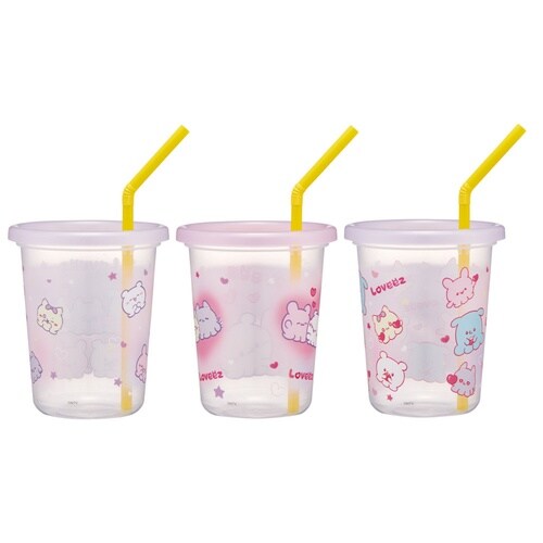 タンブラー 320ml ストロー付タンブラー