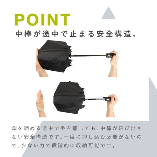 折りたたみ傘 −0& ニュームーンブラック