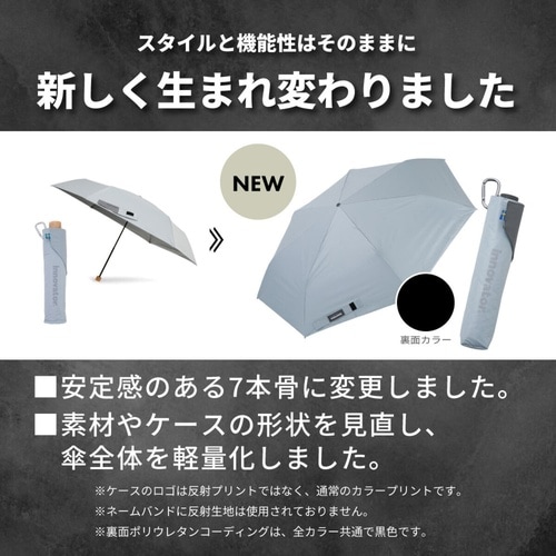 折りたたみ傘 ホワイト×シルバー