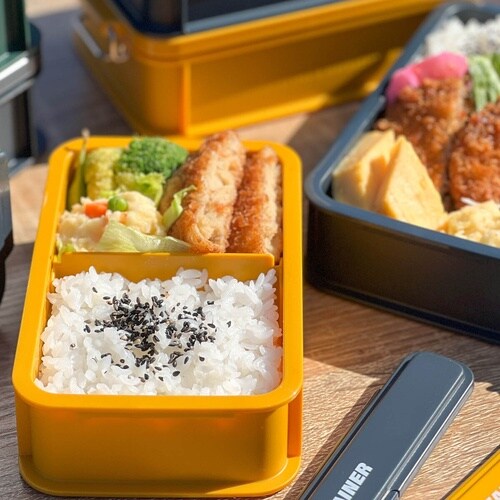 弁当箱 600ml 一段 弁当箱 イエロー