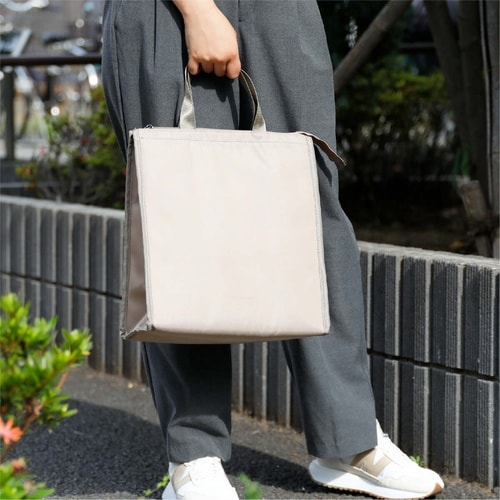 保冷バッグ 保冷スクエアバック ベージュ