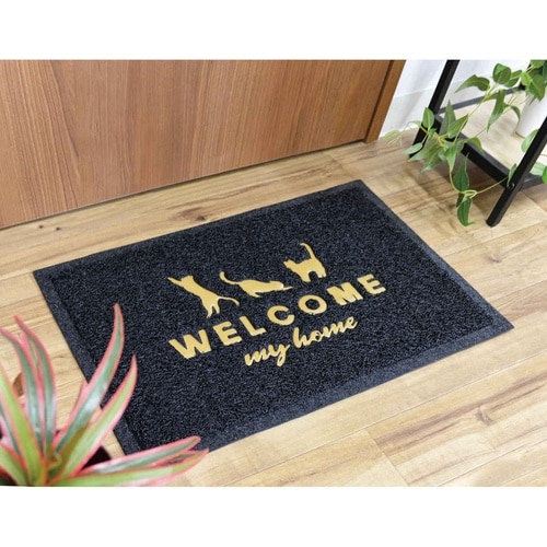 玄関マット 40×60cm 屋外 屋内 キャット