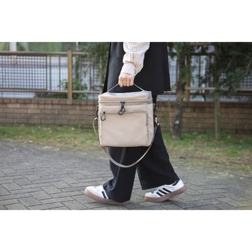 クーラーボックス 保冷ボックスバッグ ベージュ