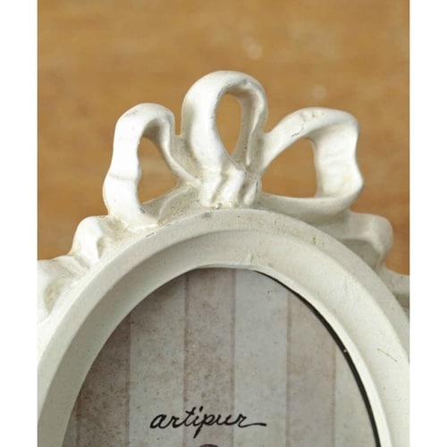 フォトフレーム フォトスタンド オーバル ホワイト