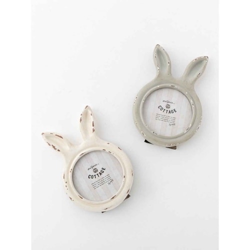 フォトフレーム うさぎフォトフレーム グレー